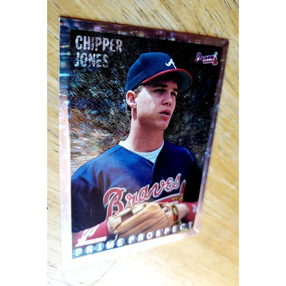 1995 Bowman SILVER FOIL CHIPPER JONES PRIME PROSPECT Card#262 Atlanta Braves HOF